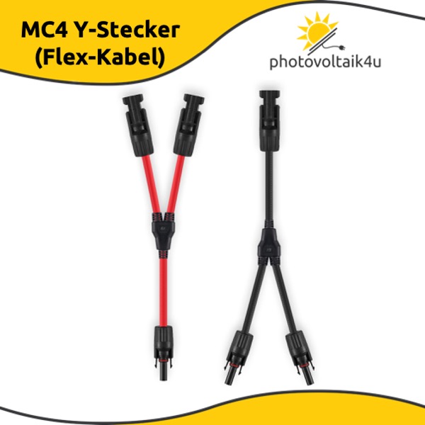 MC4 Y-Stecker (Flex) zur Parallelverbindung von Solarzellen