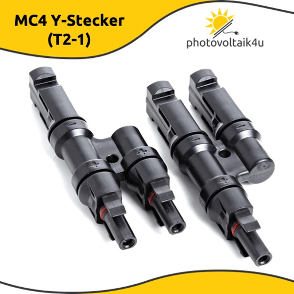 MC4 Y-Stecker (T2-1) zur Parallelverbindung von Solarzellen